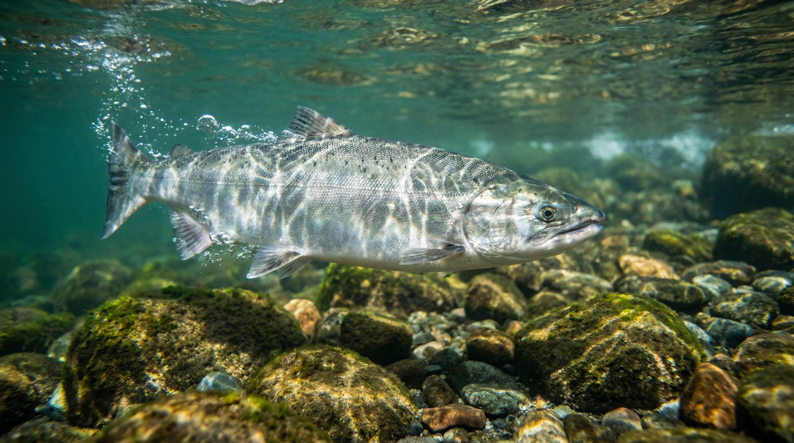 Salmon in Pacific Northwest river